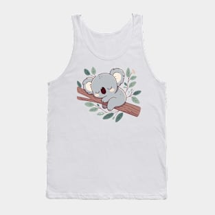 cute koala sleeping beautifully Tank Top